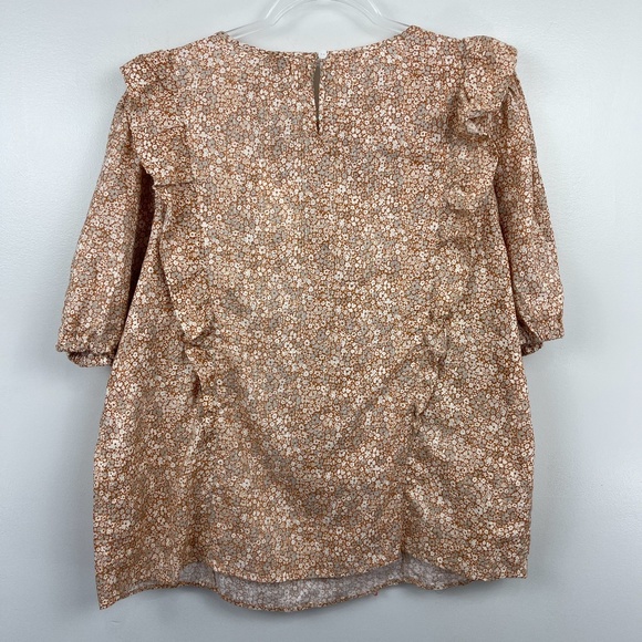 Universal Thread Yellow Floral Top Sz L - Picture 8 of 8